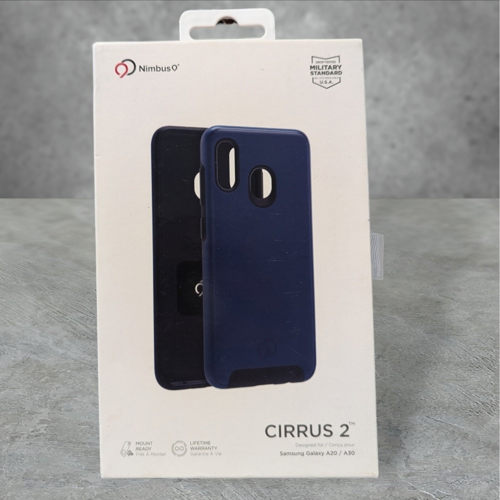 W2. Nimbus9 Cirrus 2 Case for Samsung Galaxy A20 / A30 In Midnight Blue, QI Read